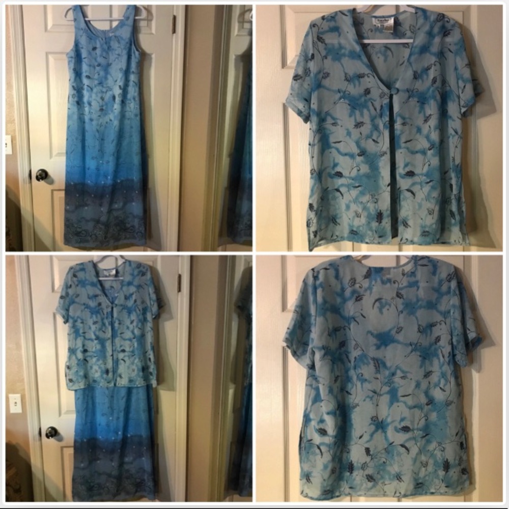 Dress with matching cover up top